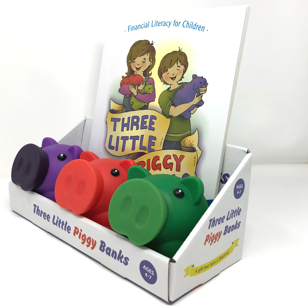 Three Little Piggy Banks Gift Pack