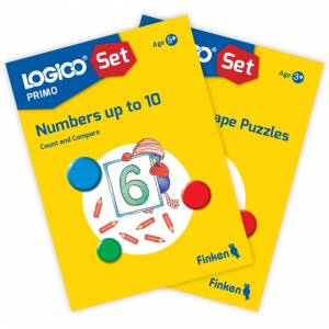 Logico Primo Numbers up to 10 & Color and Shape Puzzles Pack