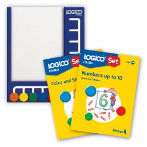 Logico Primo Frame and Numbers up to 10 & Color and Shape Puzzles Pack