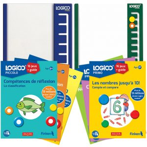 Ensemble D – 3 jeux Primo + 3 jeux Piccolo + 1 tablette Primo + 1 tablette Piccolo