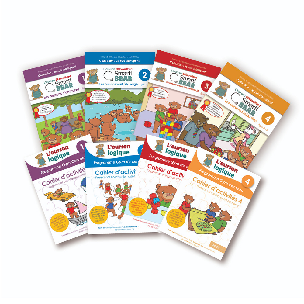 Smarti Bear (4 livres d'histoires + 4 livres d'activités)