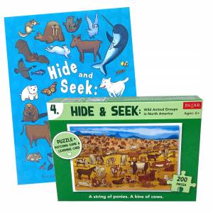 Hide and Seek + Cow Puzzle