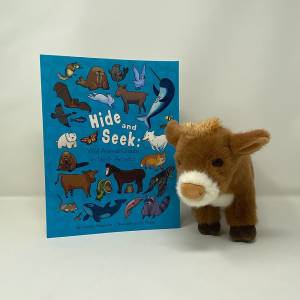 Hide & Seek Book + Cow Plush