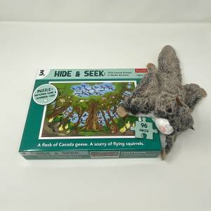 Flying Squirrel Plush + Squirrel Puzzle