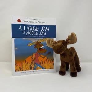 A Large Jaw in Moose Jaw + Lumberjack Moose Plush