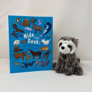 Hide & Seek Book + Raccoon Plush