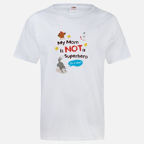 My Mom Is NOT a Superhero Gift Pack (T-shirt+book) - Image 3